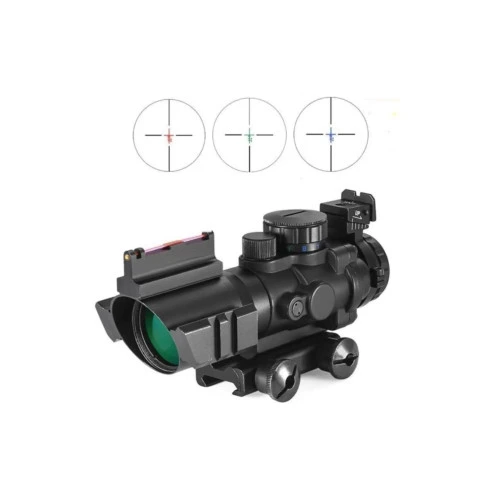 Spike 4x32 Arpacıklı 3 Renk Işıklı Taktikal Dürbün - 18