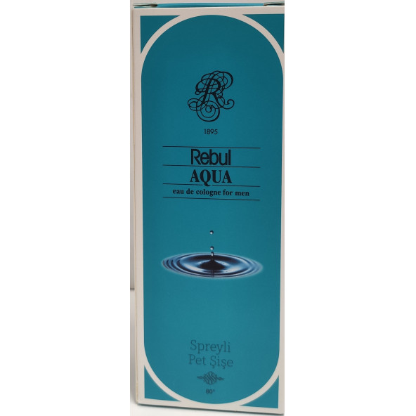 REBUL AQUA KOLONYA PET SPREYLİ ŞİŞE 125ML