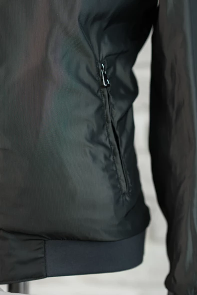 Advante Yandan Cepli Beli Lastikli Dik Yaka Regular Fit Çift Taraflı Baharlık Mont - 12