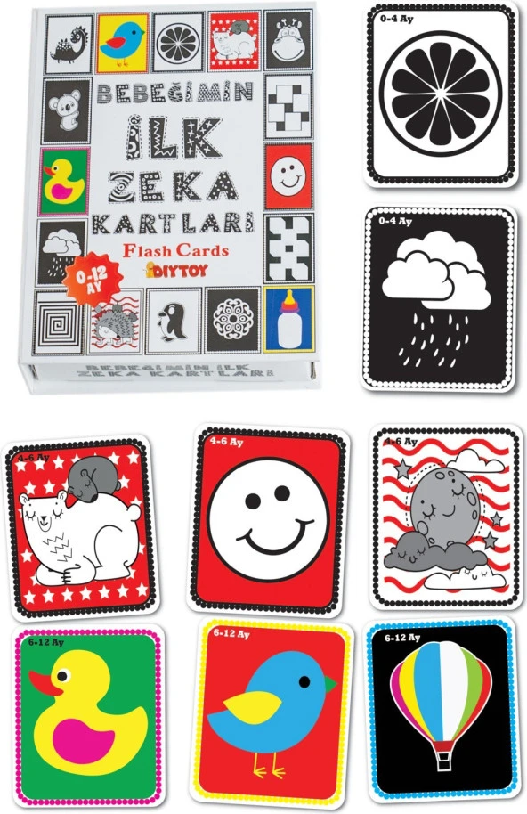 Diytoy Bebeğimin İlk Zeka Kartları (Flash Kart)  1369 - Resim 2