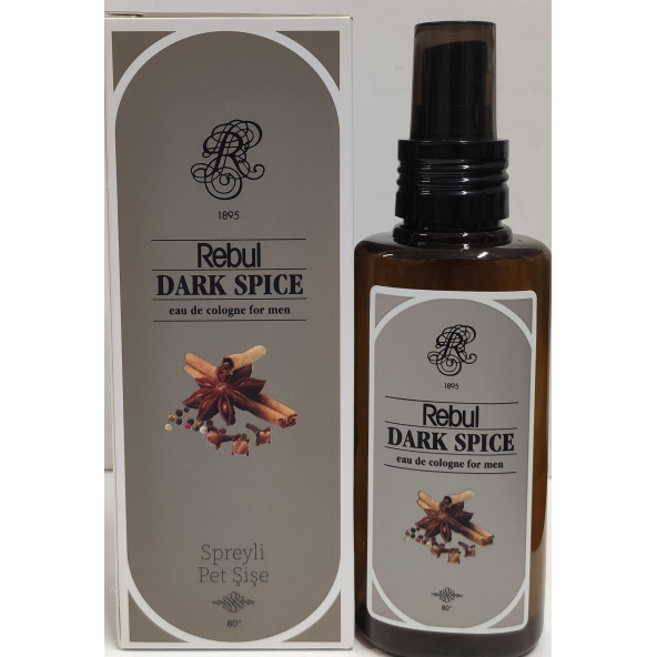 REBUL DARK SPICE KOLONYA PET SPREYLİ ŞİŞE 125ML