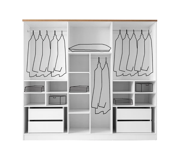 ALYA MDF 6 KAPILI DOLAP - Resim 4