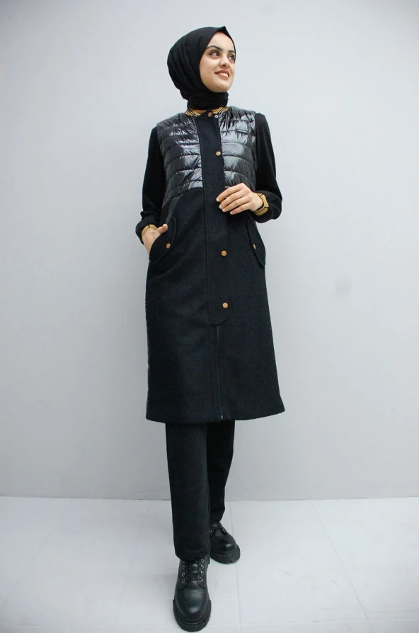 3019 Yelekli Kapitone Üçlü Takım - 2