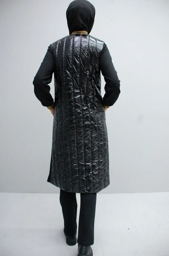 3019 Yelekli Kapitone Üçlü Takım - 4