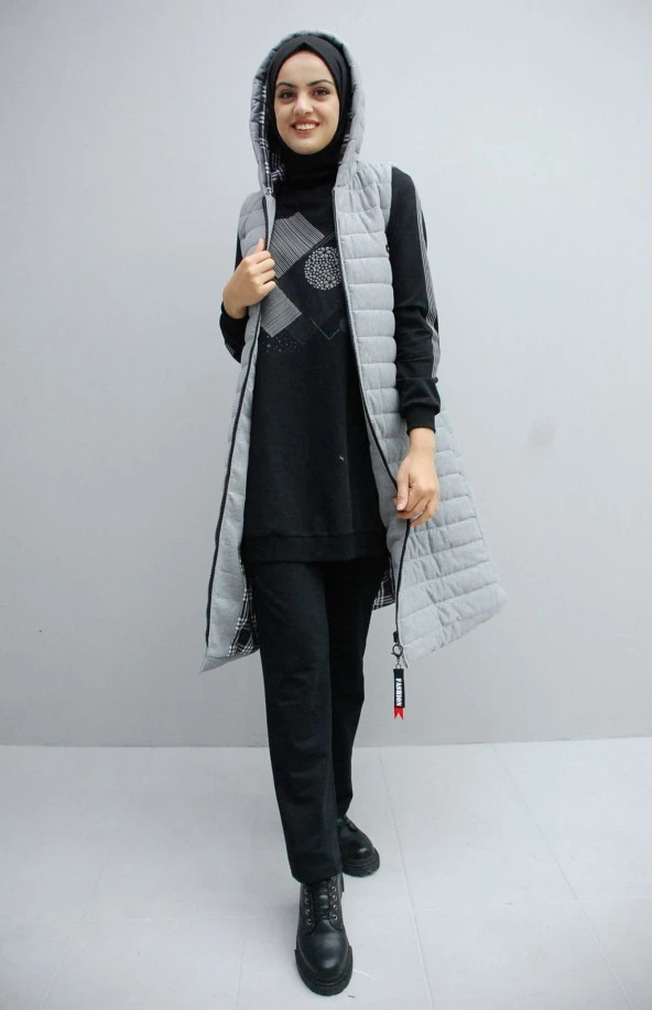 3009 Yelekli Üçlü Takım