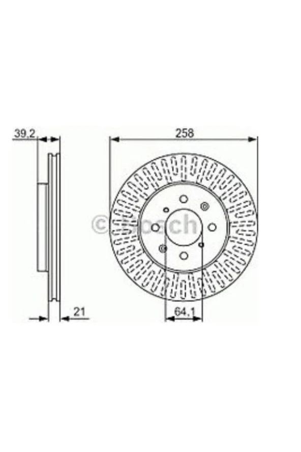 0986479594 Fren Diski Honda Jazz, City Ön - 258 Mm 1 Adet Fiyatıdır - 2