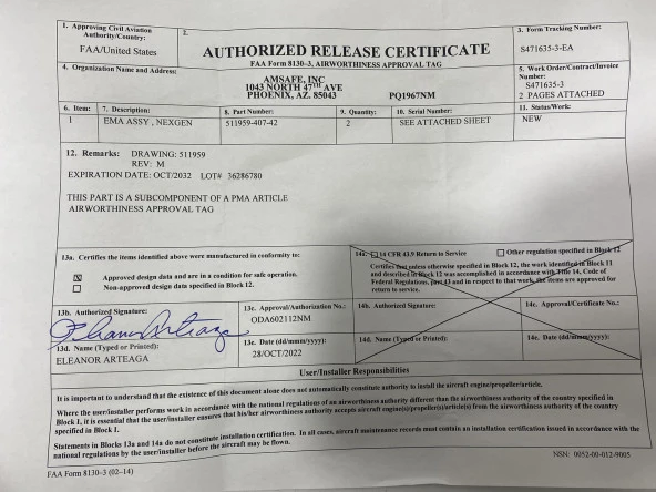Amsafe Emniyet Kemeri Elektronik Modül 511959-407-42 - Resim 8