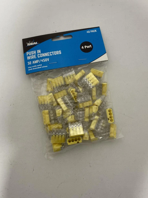 Ideal 4 Port Tel Konnektörü 32 Amp / 450V (40lı Paket) - Resim 2