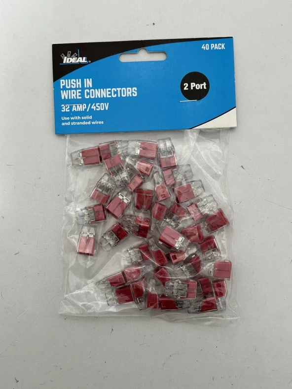 Ideal 2 Port Tel Konnektörü 32 Amp / 450V (40lı Paket) - Resim 2