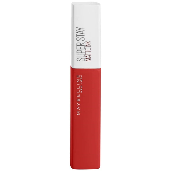 Maybelline New York Super Stay Matte Ink Likit Mat Ruj, 118 Dancer, Kiremit Kırmızı, 5 ml