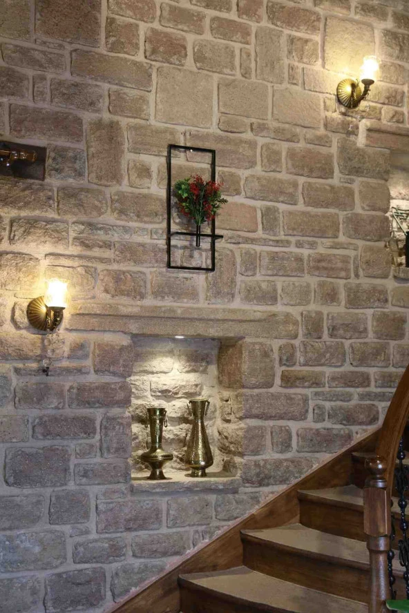 Dekoratif Metal Saksıda Yapay Çiçek Aranjman Duvar Saksısı DDS-M200 - 3