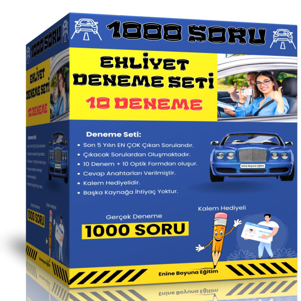 Ehliyet Deneme Seti 10 Deneme