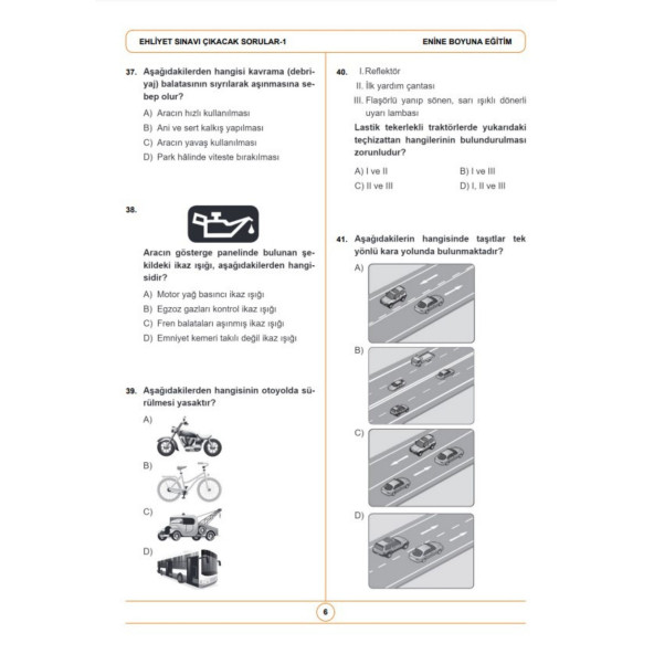 Ehliyet Deneme Seti 10 Deneme - 5