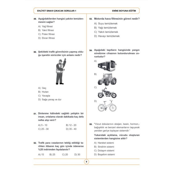 Ehliyet Deneme Seti 10 Deneme - 6