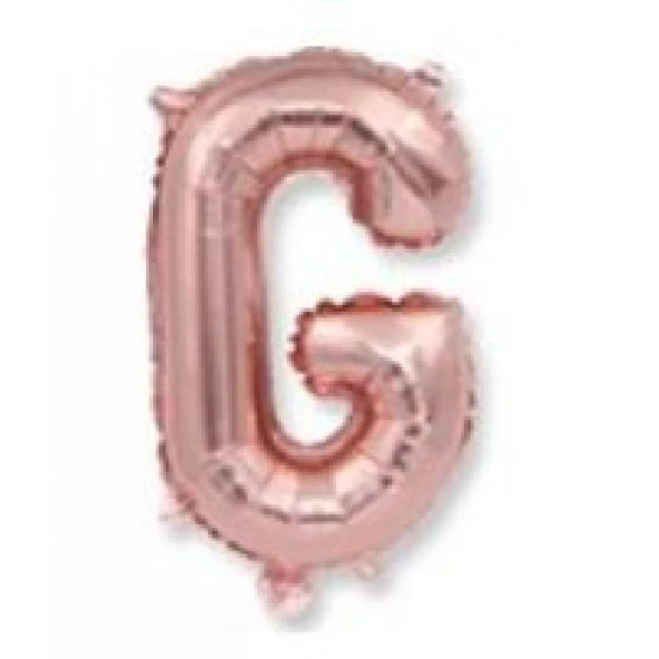 G Harf Rose Gold Folyo Balon 40 inc 100 cm