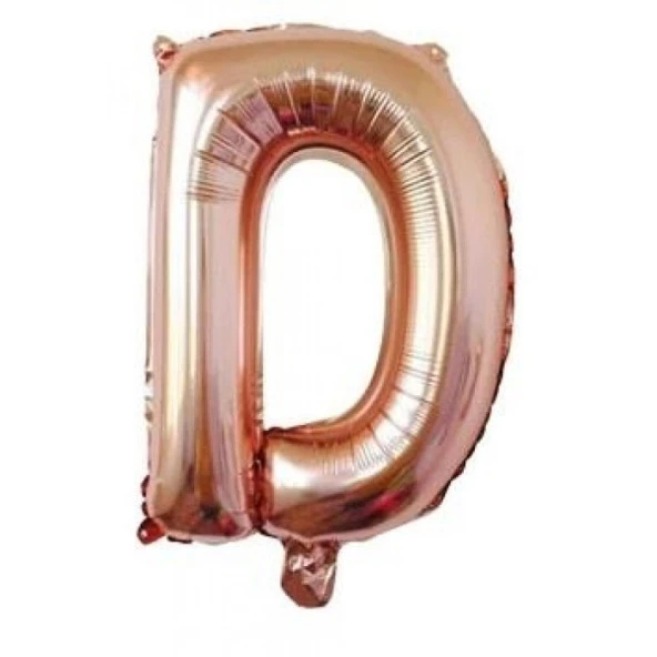 D Harf Rose Gold Folyo Balon 40 inc 100 cm ürün görseli