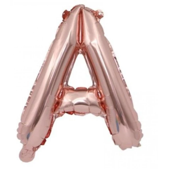 A Harf Rose Gold Folyo Balon 40 inc 100 cm ürün görseli 1