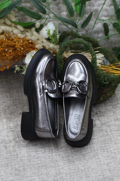 Fort 1007 Açma Toka Detaylı Rahat Loafer Kadın Ayakkabı - Resim 12