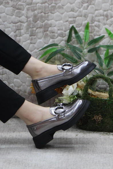 Fort 1007 Açma Toka Detaylı Rahat Loafer Kadın Ayakkabı - Resim 11