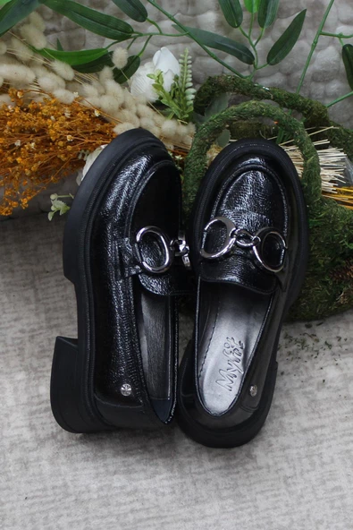 Fort 1007 Açma Toka Detaylı Rahat Loafer Kadın Ayakkabı - Resim 6