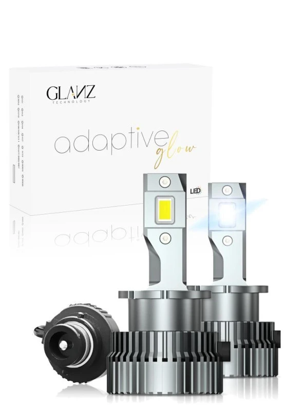 Glanz D2S Adaptive Glow LED Xenon Beyaz Far Ampulü 24000LM 6000K