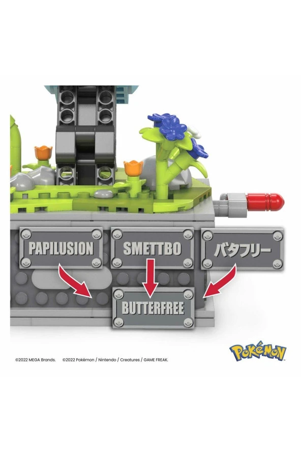 Mega Pokemon Kinetik Buttrfree HKT22 - Resim 4