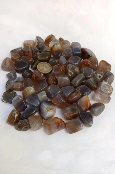 Mavili Akik Tamburlu Küçük Parçalar 50 Gram 327