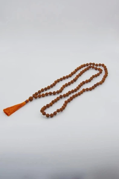 Rudrakşa 108 Taneli Mala Tesbih-Kolye Hindistan Rudraksha 207 - 3