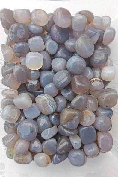 Minik Mavi Akik 50 Gram Tamburlu Parçalar 614 - 2