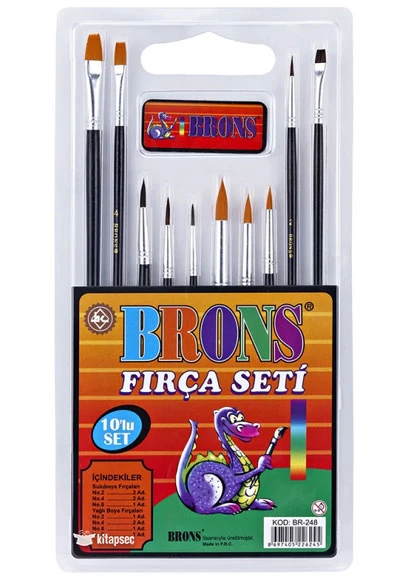 Brons Karma Fırça Seti 10'lu / BR-248