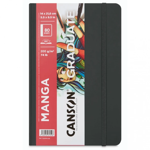 Canson Graduate Manga 14x21.6cm 40 Yaprak 200gr Çizim Defteri / C31200L035