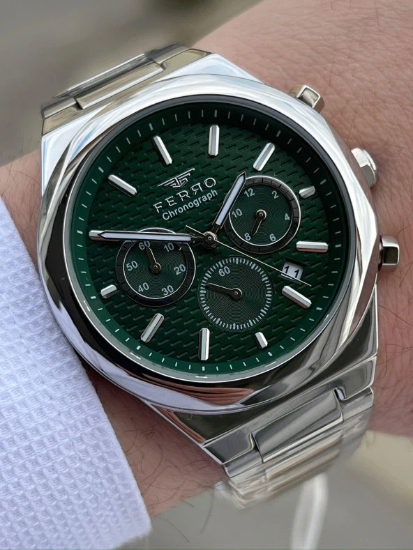 Ferro Çelik Kordon Takvimli 30 Mt Su Geçirmez Erkek Kol Saat EFM31458-A6 ürün görseli