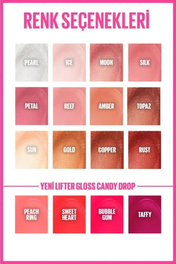 Maybelline New York Lifter Gloss Nemlendirici Dudak Parlatıcısı- 24 Bubblegum - 8
