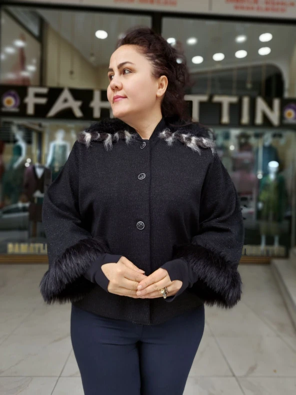 2094 Simli Tüy Detaylı Ceket - 2