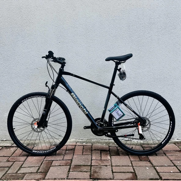 Bianchi T0018FS-D HD Fren 21 Vites 28 Jant Trekking Şehir Bisikleti Siyah Bej 47 Kadro - 2