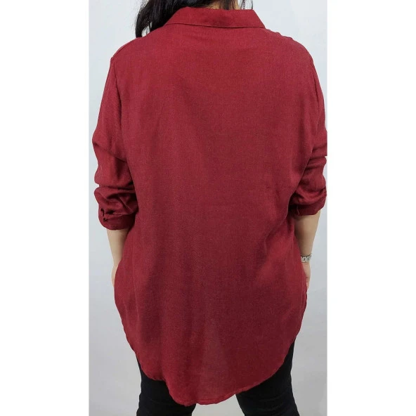 500 Büyük Beden Gömlek Tunik - 7