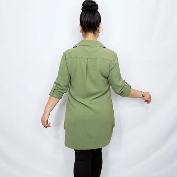8020 Ayrobin Kumaş Gömlek Tunik - 3