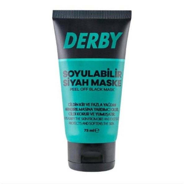 Derby Siyah Soyulabilen Maske 75 ML