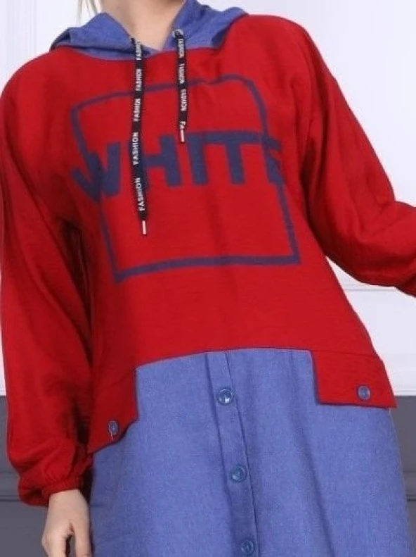 6548 Kapüşonlu Tunik - 2