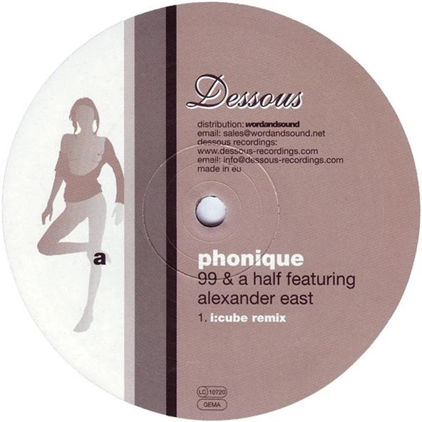 Phonique Featuring Alexander East – 99 & A Half - Deep House, Tech House Vinly Plak alithestereo