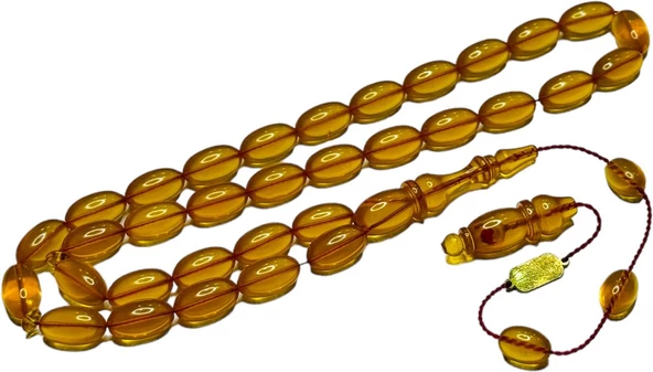 El İşçiliği Ateş Kehribar Tesbih Hcz-Model VVF - Resim 3