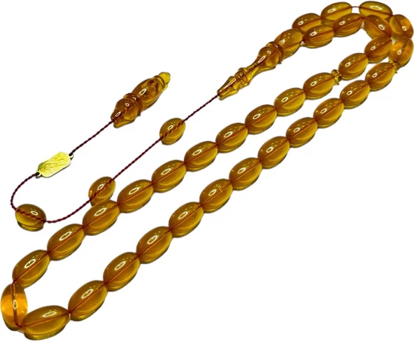 El İşçiliği Ateş Kehribar Tesbih Hcz-Model VVF - Resim 2