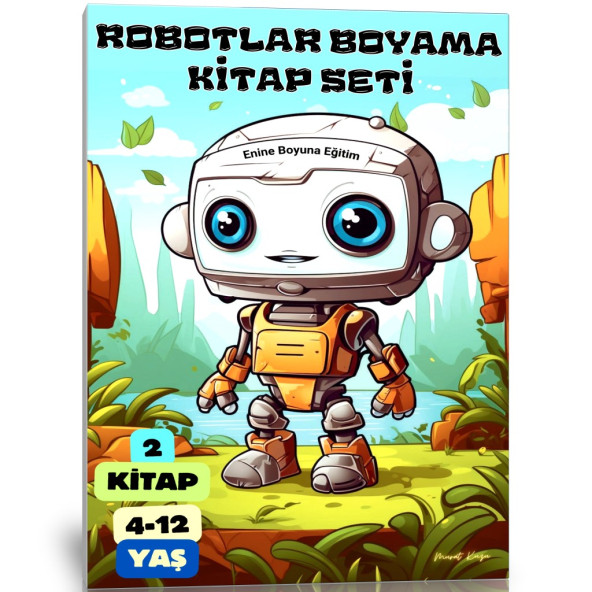 Robotlar Boyama Kitap Seti (2 Kitap)