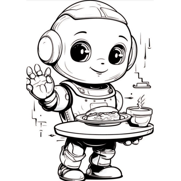 Robotlar Boyama Kitap Seti (2 Kitap) - 4