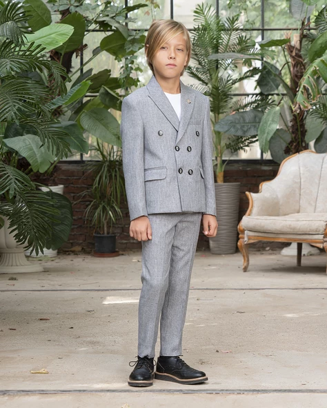 Erkek Çocuk Kruvaze Takım Elbise