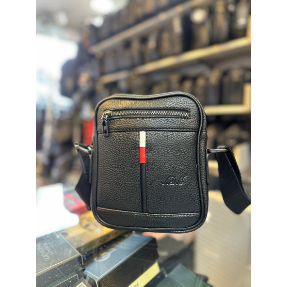 TRG POLO SİYAH ERKEK EL &  OMUZ ÇANTASI - Resim 3