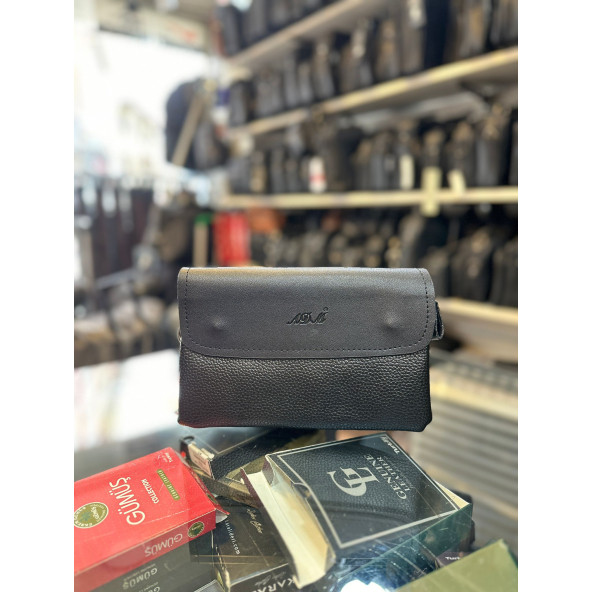 SİYAH FLOTHER SUNNİ  DERİ EL & PORTFÖY ÇANTASI - Resim 3