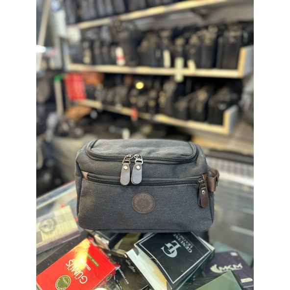 TRG POLO Keten Kumaş El & Portföy Tıraş Ve Makyaj Çantası - Resim 3