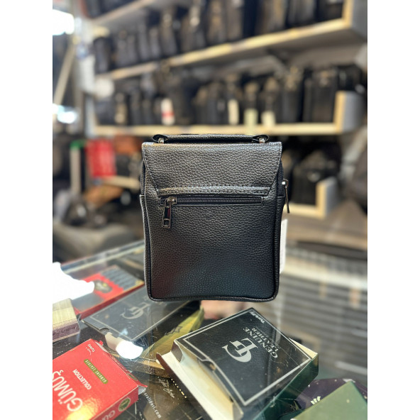 TRG POLO SİYAH FLOTHER SUNNİ DERİ EL ÇANTASI - Resim 4