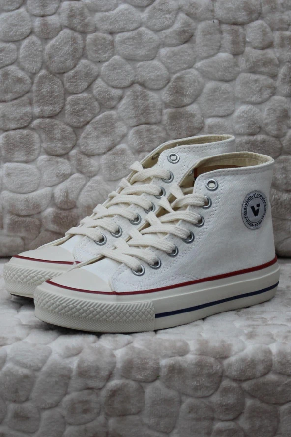 Vicco 925.G24Y.219 Star Beyaz Bilekli Keten Çocuk Ayakkabı - Resim 2